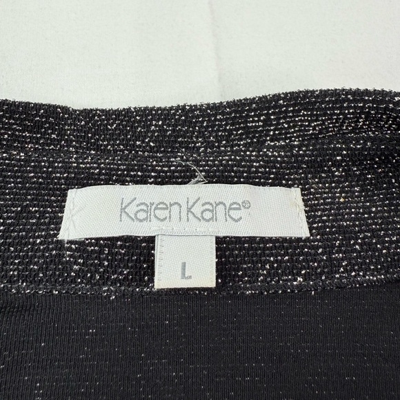 Vintage Karen Kane Metallic Stretchy Two Piece Set Tank Top and Cardigan XL/L - Picture 4 of 17